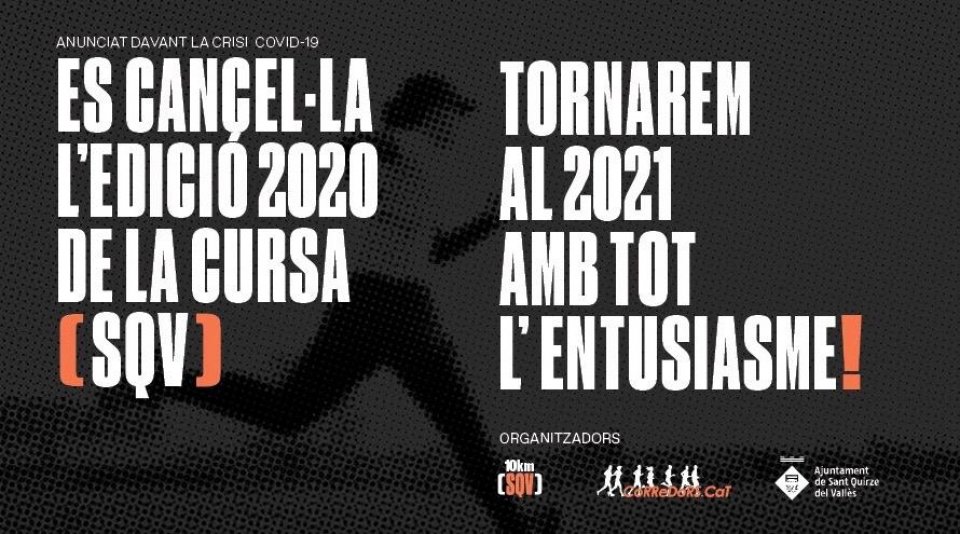 La Cursa de SQV - Memorial David Rovira 2020, cancel&middot;lada